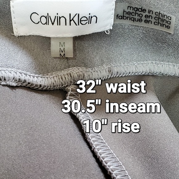 Calvin Klein Pants Leggings Faux Suede M Soft Whimsigoth Going Out Office Cas - Picture 5 of 6